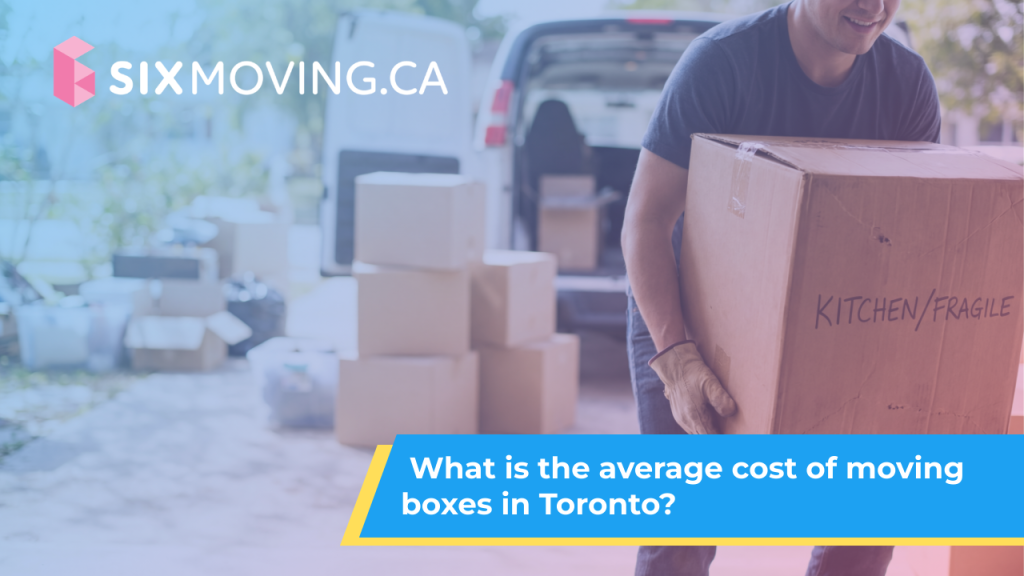 What is the average cost <br>of moving boxes in Toronto?