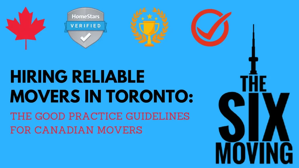 Reliable Movers Toronto: Good Practice<br> Guidelines For Canadian Movers